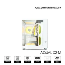 Thùng máy Aqual X2-M | Micro-ATX, Trắng