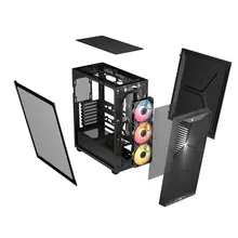 Thùng máy Corsair 3200D RS ARGB Mid-Tower (Sẵn 3 Fan ARGB) (CC-9011346-WW) | ATX, Kính cường lực, Xám Khói
