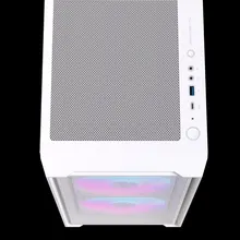 Thùng máy EINAREX PM150 RGB M-ATX | Kèm 3 Fan ARGB, Kính cường lực, Trắng