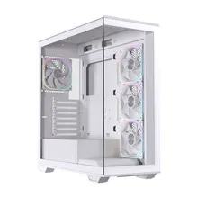 Thùng máy EINAREX Prisma S700 RGB F-ATX (Kèm Sẵn 4F ARGB) | Kính cường lực, USB 3.2 Type-C Gen 2, Trắng