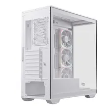 Thùng máy EINAREX Prisma S700 RGB F-ATX (Kèm Sẵn 4F ARGB) | Kính cường lực, USB 3.2 Type-C Gen 2, Trắng