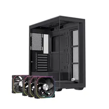 Thùng máy EINAREX Prisma S700 RGB F-ATX (Kèm Sẵn 4F ARGB) | Kính cường lực, USB 3.2 Type-C Gen 2, Đen