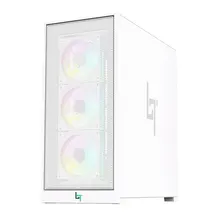 Thùng máy Gaming Linktech Bahamut 4FA | Full ATX, Kèm Sẵn 4 Fan ARGB, Trắng