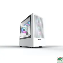 Thùng máy Jetek Game – X1 Tặng 3 Fan RGB (Trắng)
