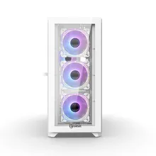 Thùng máy Jetek Gaming Squid Z6 Trắng - Kèm sẵn 4 Fan RGB