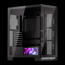 Thùng máy Leopard AX-8 LCD (Không kèm Fan) | Mid Tower, ATX/M-ATX/ITX, ARGB, Kính cường lực, Đen
