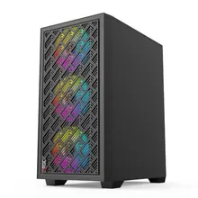 Thùng máy SAMA Magic GM-03 Mesh (Chưa kèm Fan) | M-ATX, Mini-ITX, Mặt lưới, Đen