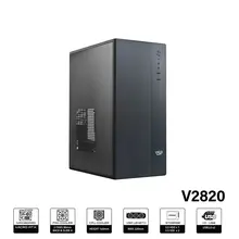 Thùng máy VSP V2820 | Micro ATX/Mini ITX, Mid Tower, Đen
