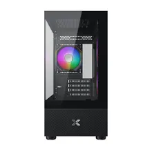 Thùng máy Xigmatek Alphard Micro ATX - Đen | Kèm sẵn 3 fan (EN 44090)