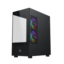 Thùng máy Xigmatek Alphard Micro ATX - Đen | Kèm sẵn 3 fan (EN 44090)