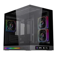 Thùng máy Xigmatek Cloud M DGT 3AF (Kèm sẵn 3 Fan LED) | M-ATX/ITX, Hỗ trợ Rad 360mm, Đen