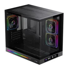 Thùng máy Xigmatek Cloud M DGT 3AF (Kèm sẵn 3 Fan LED) | M-ATX/ITX, Hỗ trợ Rad 360mm, Đen