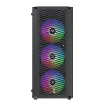 Thùng máy Xigmatek Star 3F (EN90649) F-ATX | Kèm sẵn 3 Fan, Đen