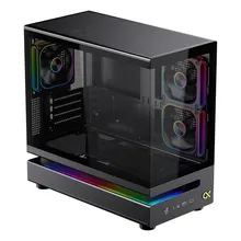 Thùng máy XIGMATEK WIND M 3AF EN90335 | M-ATX/ITX, Kèm 3 Fan, Đen