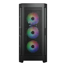 Vỏ Case Cougar DuoFace Pro RGB (Kèm Sẵn 4 Fan ARGB) - Đen