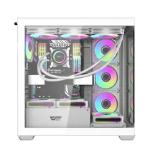 Vỏ Case Darkflash DS900W ATX Glass - Trắng