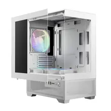 Vỏ Case Gamdias Aura GC9M Elite ARGB M-ATX (Kèm Sẵn 3F ARGB) - Trắng