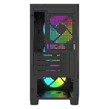 Vỏ Case Gaming LinkTech Bahamut M 4F M-ATX (Kèm Sẵn 4 Fan Fixed RGB) - Đen