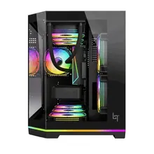 Vỏ Case LinkTech Shiva ARGB Có Dải Led (Chưa Kèm FAN) - Đen