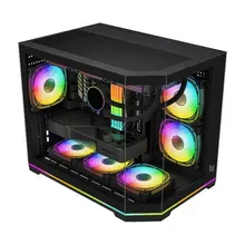 Vỏ Case LinkTech Shiva ARGB Có Dải Led (Chưa Kèm FAN) - Đen