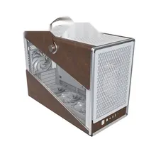 Vỏ Case Montech Heritage Pro (Mini PC) | Trắng, kèm sẵn 4 fan