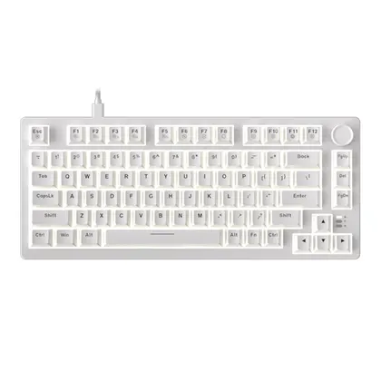 Bàn phím cơ Dare-U EK75 Full White | Dream (Linear) Switch