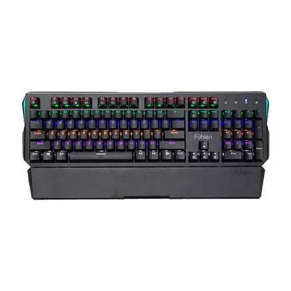 Bàn Phím Cơ Fuhlen Destroyer Led Rainbow Switch Quang Học (Đen)