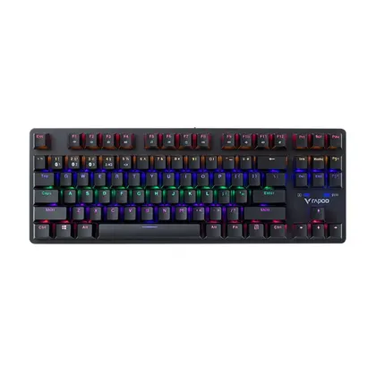Bàn Phím Cơ Gaming Không Dây Rapoo V500 Pro-87 Multi Mode Wireless | 3 Mode, Brown Switch, LED 6 màu