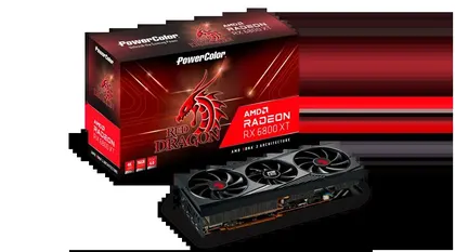 Card màn hình cũ Powercolor RX 6800 XT Red Dragon