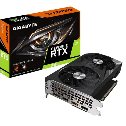 Card Màn Hình GIGABYTE RTX 3060 WINDFORCE OC 12G