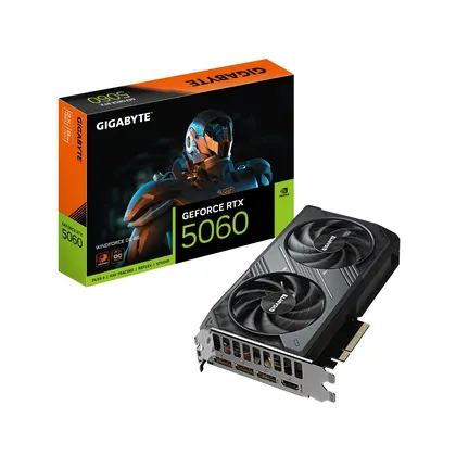 Card màn hình NVIDIA RTX 5060 Gigabyte WINDFORCE OC | 8GB GDDR7, 3840 CUDA, 450W