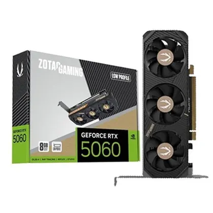 Card màn hình NVIDIA RTX 5060 Zotac LOW PROFILE  (ZT-B50600L-10L) | 8GB GDDR7, 3840 CUDA