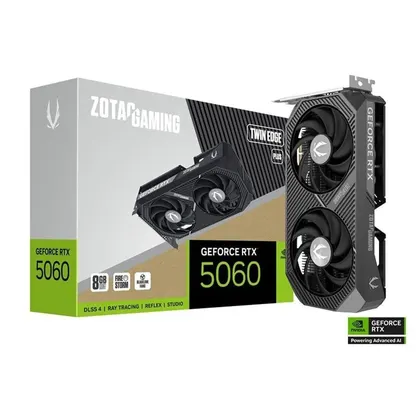 Card màn hình ZOTAC GAMING GeForce RTX 5060 Twin Edge Plus 8GB GDDR7 (ZT-B50600E2-10M) | 3840 CUDA, 2497 MHz, 2 Fan