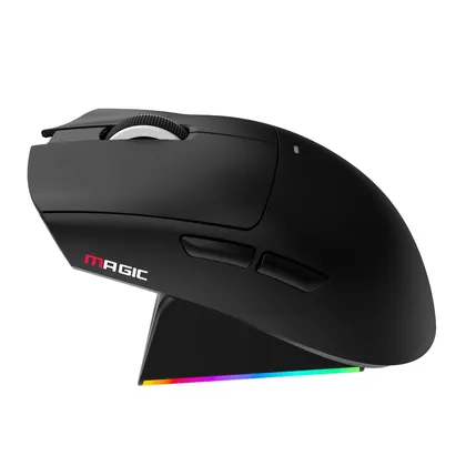 Chuột gaming Magic LDON V3 PRO | 3 Mode, Dock sạc, Đen