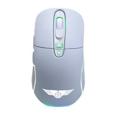 Chuột gaming Newmen WGX6 | Wireless 2.4Ghz, 12000 DPI, 110g, RGB, Trắng