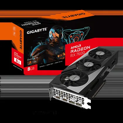 [Cũ] Card màn hình (AMD) Gigabyte RX7600 Gaming Oc 8G 3 Fan | BH 3T STAR