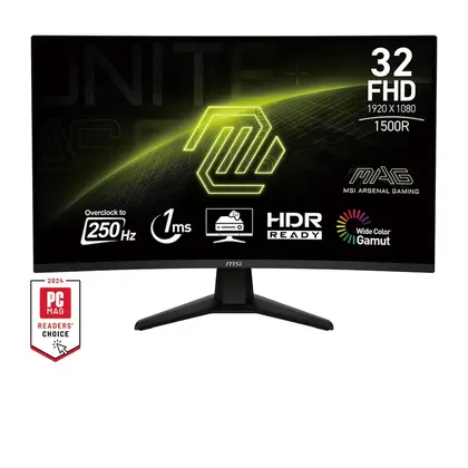 [Cũ] Màn hình Gaming MSI MAG 32C6X (32" Fhd Va 250Hz 1Ms Cong) | BH 3T STAR