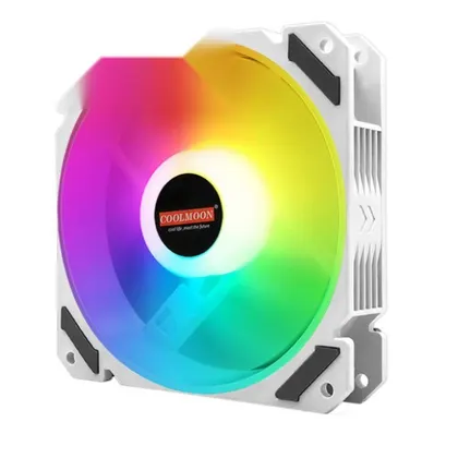 Fan LED Coolmoon Y2 RGB Trắng