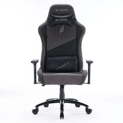 Ghế Gaming E-Dra EGC231 Fabric - WISDOM | Chân xoay, đen xám