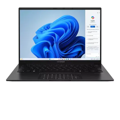 Laptop ASUS Zenbook 14 UM3406GA-QD075W | Ryzen AI 7 445, 16GB LPDDR5X, SSD 512GB NVMe, 14" OLED, 4C75WHrs, Win 11, Đen