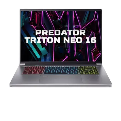 Laptop Gaming Acer Predator Triton Neo 16 PTN16-51-78JQ | U7-155H, 32GB LPDDR5X, SSD 2TB NVMe, RTX 4060 8GB, 16" 2.5K 240Hz, Win 11, Bạc.(NH.QPNSV.004)