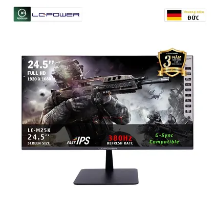 LCD LC-POWER 25inch LC-M25K IPS FHD 380Hz HDMI, DP giá 4,990,000