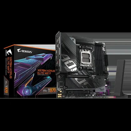 Mainboard (AMD) Gigabyte X870M AORUS Elite WiFi 7 | AM5, mATX, WiFi 7, 4 khe RAM