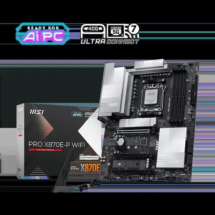 Mainboard (AMD) MSI PRO X870E-P WF | AMD X870E, AM5, ATX, 4 khe DDR5, Wi-Fi 7
