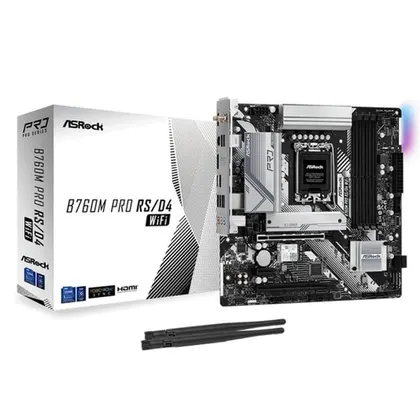 Mainboard ASRock B760M Pro RS Wifi DDR4 | LGA 1700, mATX, 4 khe RAM