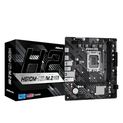 Mainboard ASRock H610M-H2/M.2 DDR5 | LGA 1700, mATX, 2 khe RAM