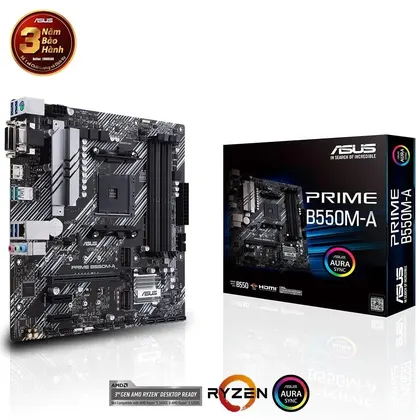 Mainboard ASUS Prime cũ B550M-A DDR4 | AM4, mATX, 4 khe RAM