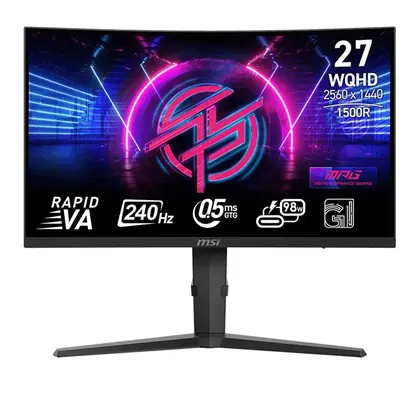 Màn hình Gaming 2K MSI MPG 275CQRXF | 27 inch, WQHD, Rapid VA, 240Hz, USB-C PD 98W, Chân CTH
