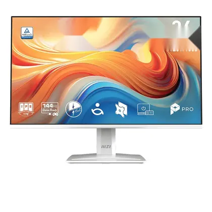Màn hình Văn phòng MSI PRO MP243W E14 Trắng | 24 inch, Full HD, IPS, 144Hz, Speaker
