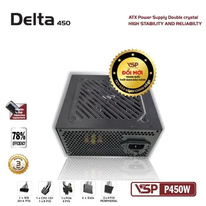 Nguồn cũ 450w Delta